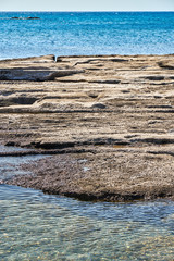 Rocky sea beach