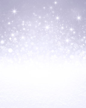 Iced silver winter background
