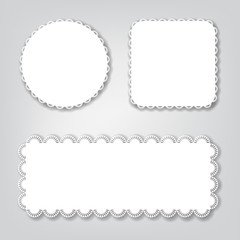 Vintage paper frames