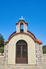 Fototapeta na wymiar Small church with a tiled roof