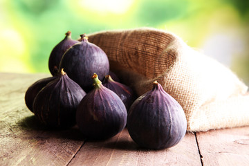 Ripe sweet figs. Healthy mediterranean fig fruit.