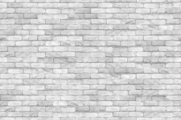 Fotobehang Baksteen textuur muur Naadloze witte bakstenen muur baksteen stenen muur textuur achtergrond / bakstenen muur bakstenen muur witte stenen bakstenen geconfronteerd met achtergrond naadloze