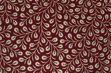 Beautiful maroon batik patterns