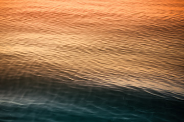 Surface of blue sea water. Toned