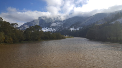 Bistrita river in Romania