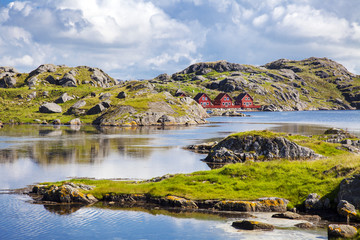 Fototapeta na wymiar Ferienhaus Norwegen