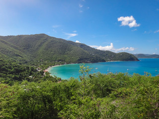 Fototapeta na wymiar The caribbean island Tortola, British Virgin Islands