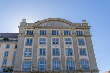 Fototapeta na wymiar House facade in Dresden