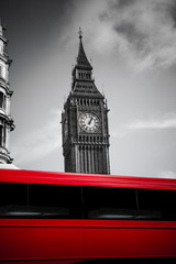 Fototapeta na wymiar Roter bus in London