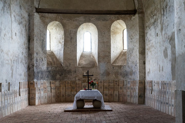 Fortified church in Cisnadioara, Romania