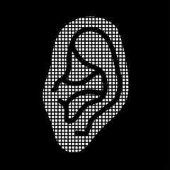 Pixel Icon - Ohr im Profil