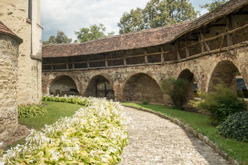 Obraz premium Fortified church in Cisnadie, Romania