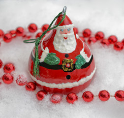 Jolly Old St. Nick Decoration In Snow