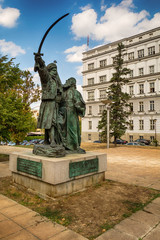Naklejka premium Belgrade, Serbia 07/09/2017: Monument of Milos Obrenovic in Belgrade