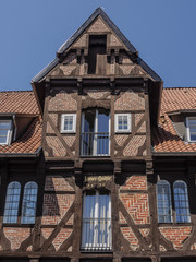 Giebelhaus, Fachwerkhaus, Lüneburg, Niedersachsen, Deutschland, Europa