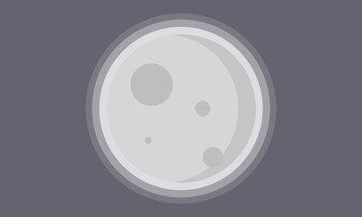 Moon flat desing  © victorvillam