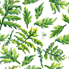 Forest fern leaves ornament pattern