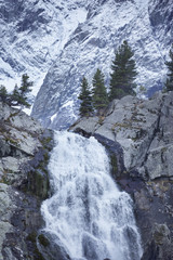 Fototapeta na wymiar Kuiguk waterfall. Altai mountains landscape.