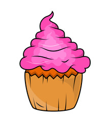 Cupcake - clip-art vector illustration 