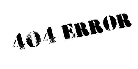 404 Error rubber stamp. Grunge design with dust scratches. Effects can be easily removed for a clean, crisp look. Color is easily changed.