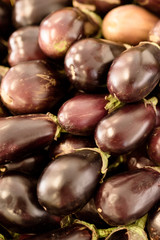 fresh eggplants