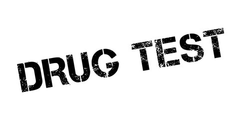 Drug Test rubber stamp. Grunge design with dust scratches. Effects can be easily removed for a clean, crisp look. Color is easily changed.