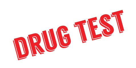 Drug Test rubber stamp. Grunge design with dust scratches. Effects can be easily removed for a clean, crisp look. Color is easily changed.