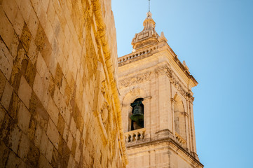 Spire in the medieval citadel of Gozo