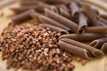 Uncooked buckwheat pasta-gluten free