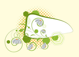 Abstract Flourish Banner Vector