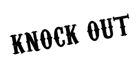 Knock Out rubber stamp. Grunge design with dust scratches. Effects can be easily removed for a clean, crisp look. Color is easily changed.