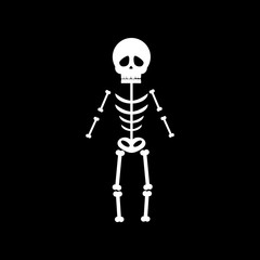 Skeleton halloween illustration