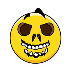 Horror Smiley Vector Face