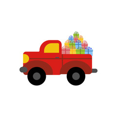 Truck with presents