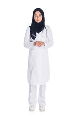 young muslim female doctor