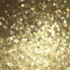 Vector golden glitter background
