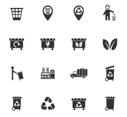 garbage icon set