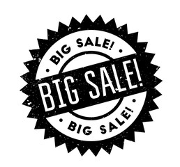 Big Sale rubber stamp. Grunge design with dust scratches. Effects can be easily removed for a clean, crisp look. Color is easily changed.