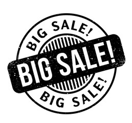 Big Sale rubber stamp. Grunge design with dust scratches. Effects can be easily removed for a clean, crisp look. Color is easily changed.
