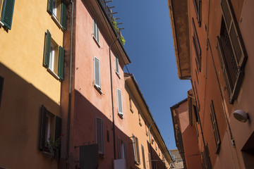Fototapeta na wymiar Bologna (Italy): typical street