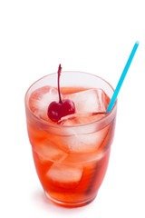 Glass of cherry soda