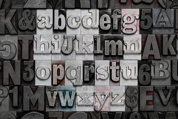 Letterpress alphabet