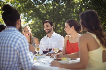 Group of friends having lunch 