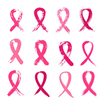 Pink Ribbons Brush Set Breast Cancer Awareness