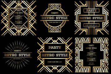 Obraz premium vector retro pattern for vintage party
