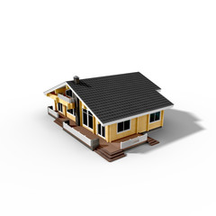 Family House with shadow