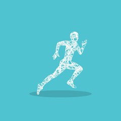Runner logo for web design