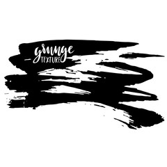 Ink vector brush stroke. Vector illustration. Grunge hand drawn watercolor texture. Space for text.