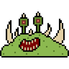 vector pixel art monster