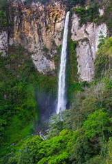 Obraz premium Sipisopiso waterfall, Medan, Indonesia.